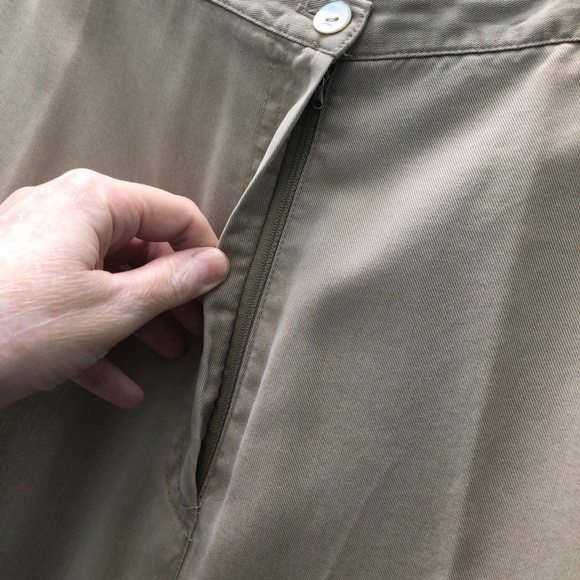 🎉HP🎉 VALERIE STEVENS Casual Woman Soft Tencel Khaki Slacks Trousers Pants 2X - Picture 8 of 14
